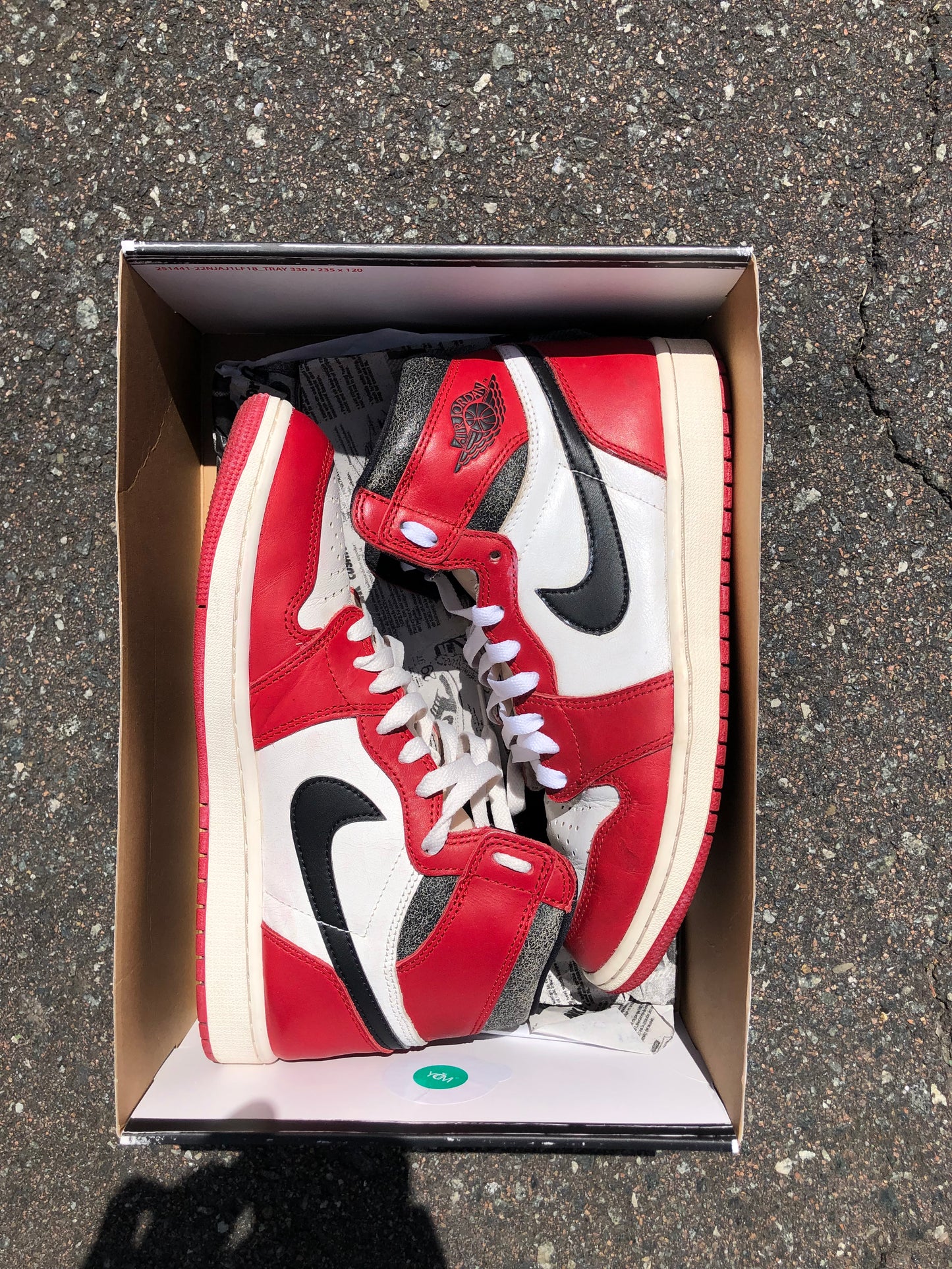 SIZE 9 AIR JORDAN 1 LOST AND FOUND WITH OG BOX