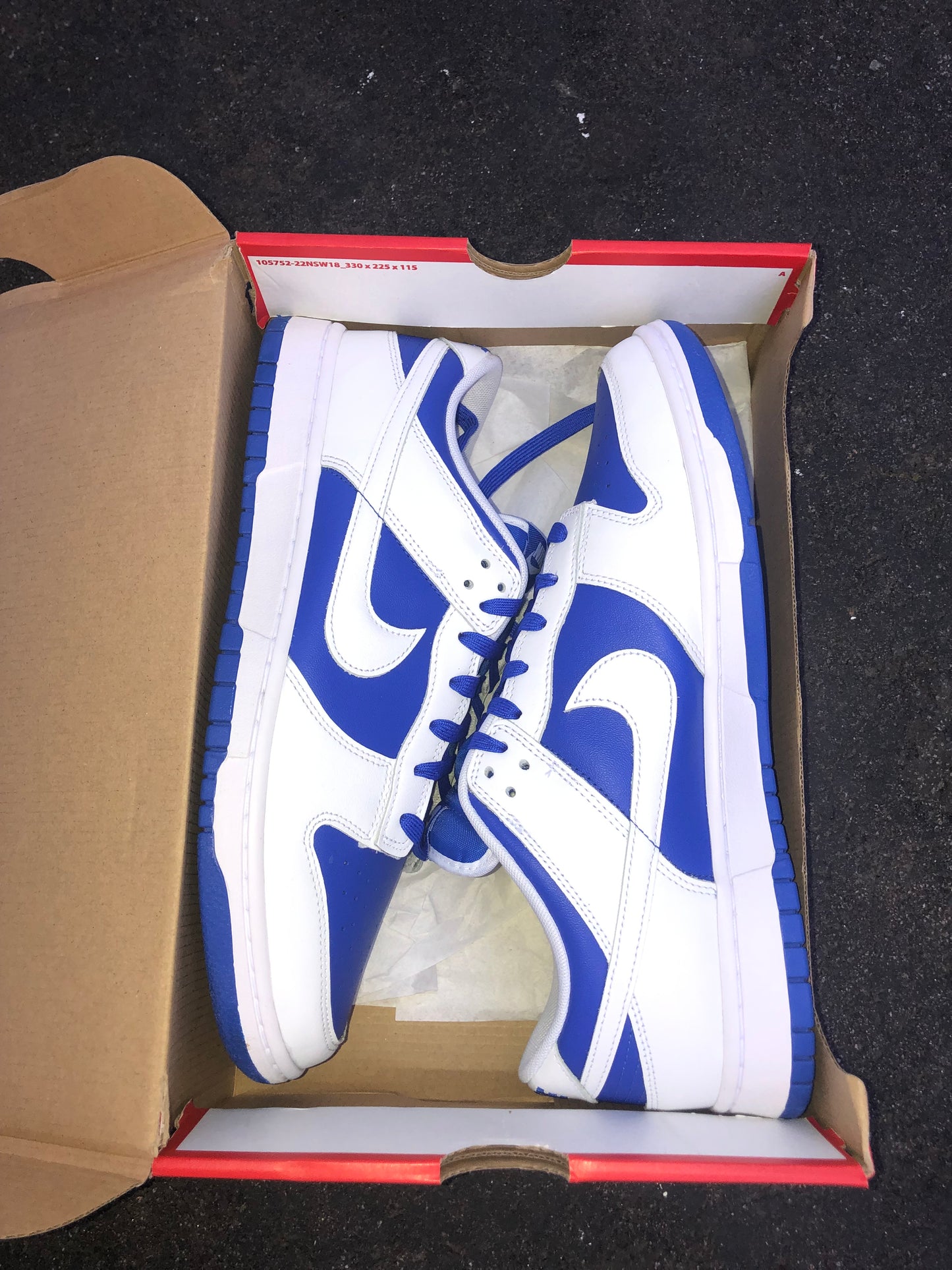 SIZE 12 RACER BLUE DUNKS VNDS SUPER CLEAN WITH LIKE NEW OG BOX
