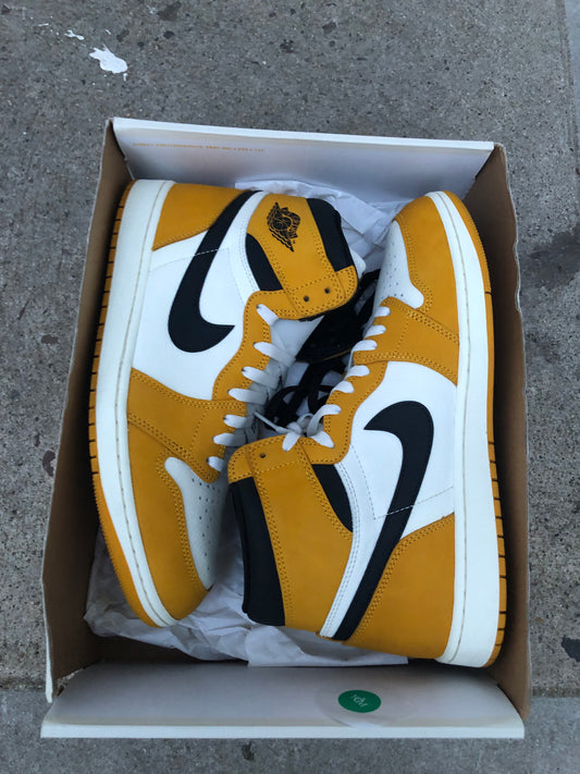 SIZE 12 AIR JORDAN 1 YELLOW ORCHE