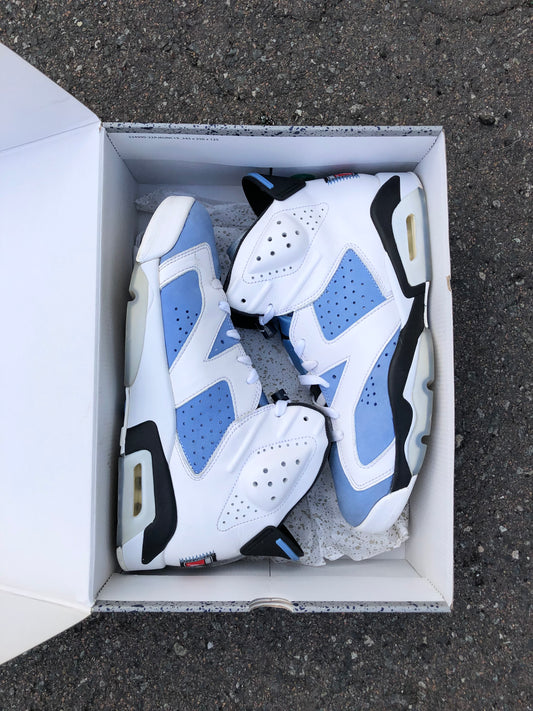 SIZE 10.5 AIR JORDAN UNC 6 WITH OG BOX