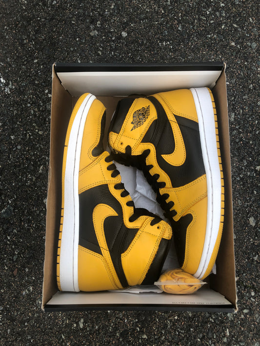 SIZE 8 AIR JORDAN 1 POLLEN 1S CLEAN WITH OG ALL-BOX+YELLOW LACES